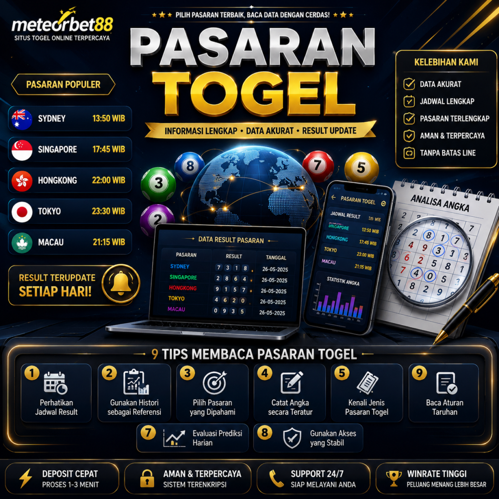 Pasaran Togel: 9 Tips Praktis Membaca Data Result