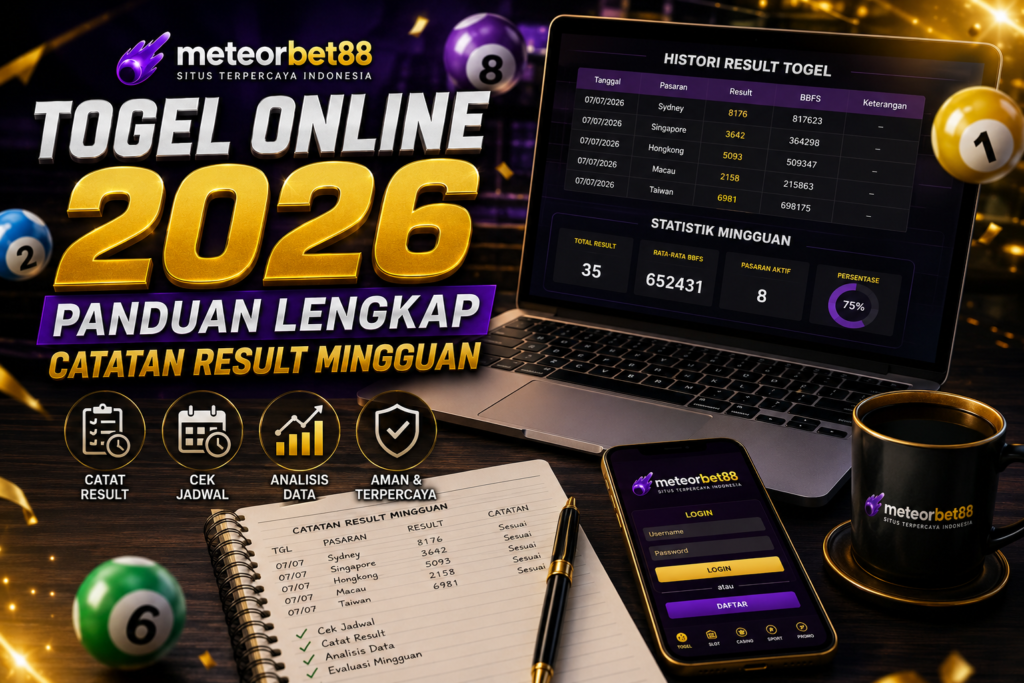 Togel Online 2026: Panduan Lengkap Membuat Catatan Result Mingguan Togel Online 2026: Panduan Lengkap Membuat Catatan Result Mingguan
