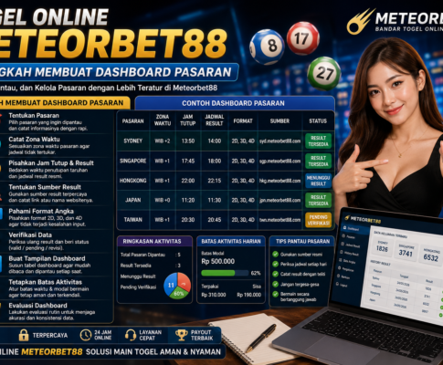 Togel Online Meteorbet88 2026: 9 Langkah Membuat Dashboard Pasaran