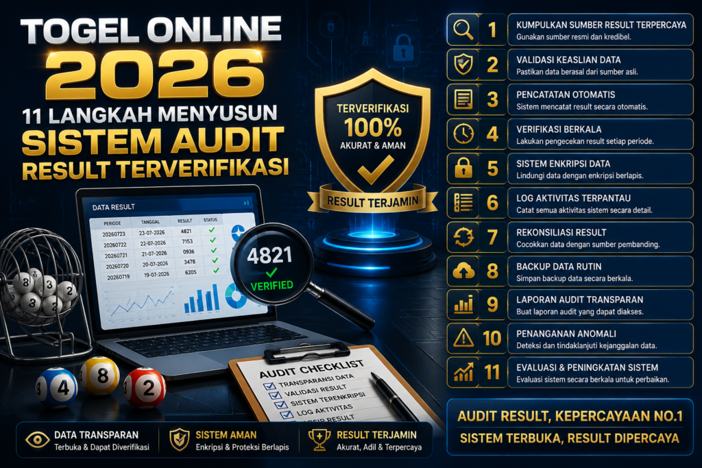 Togel Online 2026: 11 Langkah Menyusun Sistem Audit Result Terverifikasi