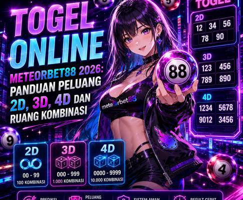 Togel Online Meteorbet88 2026: Panduan Membaca Peluang 2D, 3D, 4D dan Ruang Kombinasi
